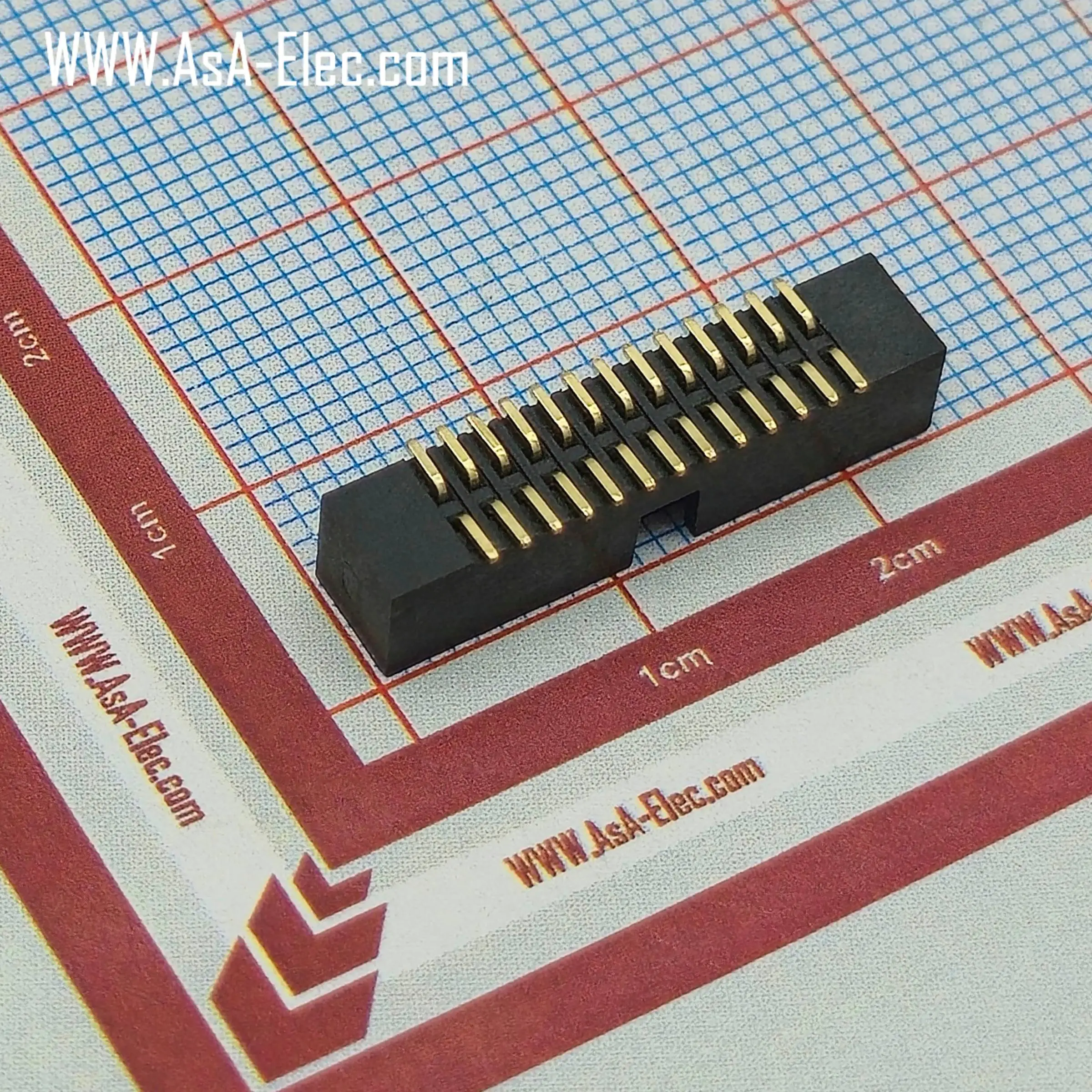 کانکتور باکس هدر 1.27 میلیمتر 26 پین نر BOX SMT